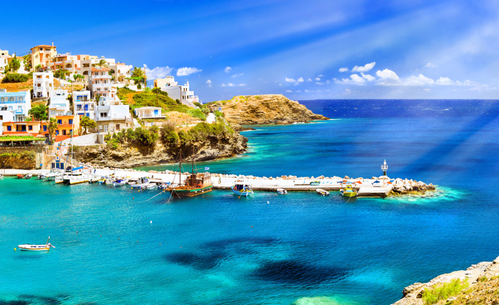 Prachtige baai tijdens vakantie op Kreta