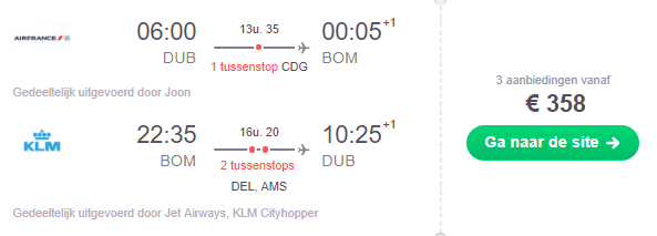 Ticket sale KLM