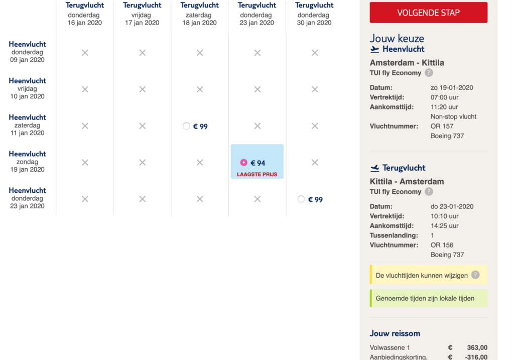 Check snel de prijzen naar Finland